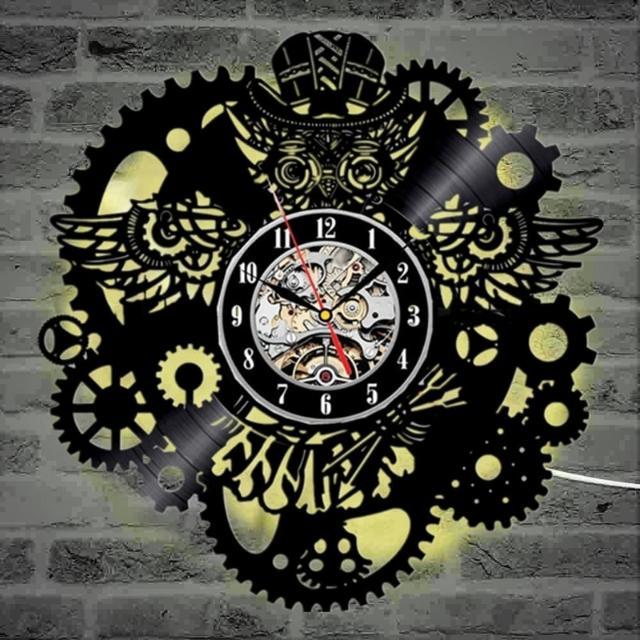 Steampunk Owl Pendulum Clock - Steampunk Clocks