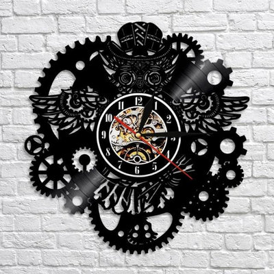 Steampunk Owl Pendulum Clock - Without LED - Steampunk 
