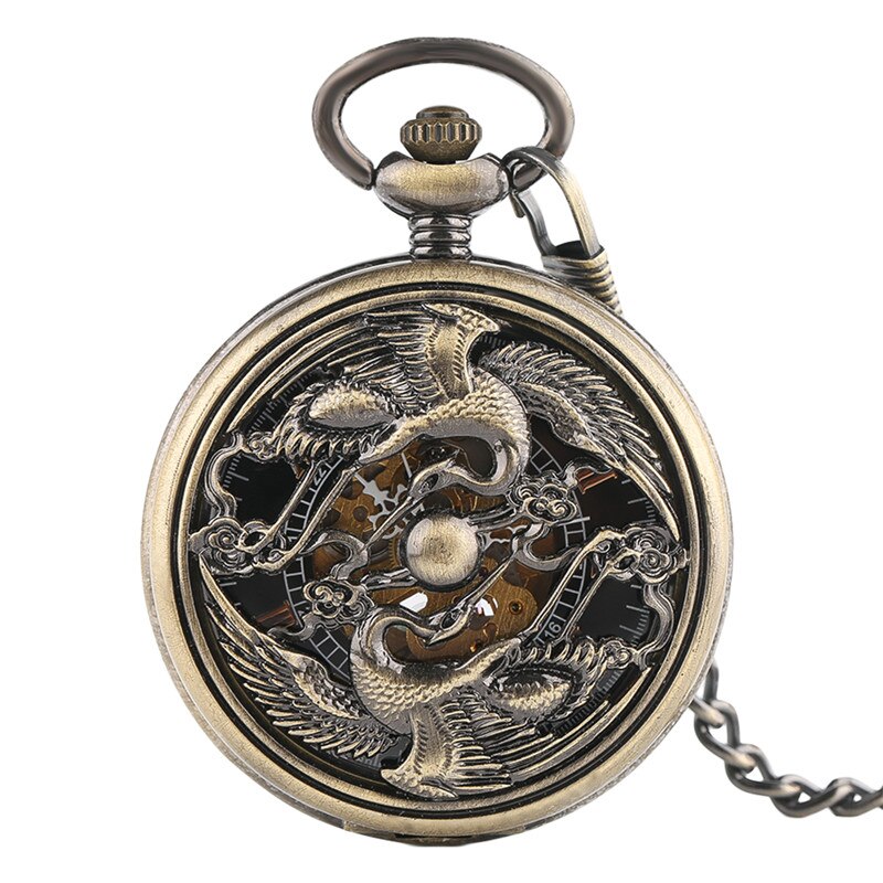 STEAMPUNK PHOENIX POCKET WATCH