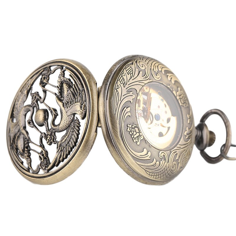 STEAMPUNK PHOENIX POCKET WATCH