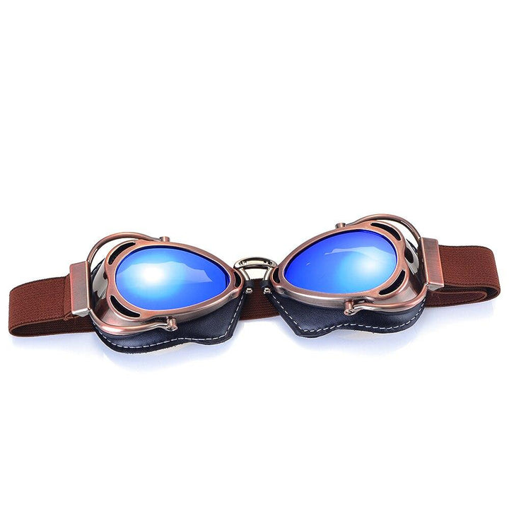 Steampunk Pilot Goggles - Blue