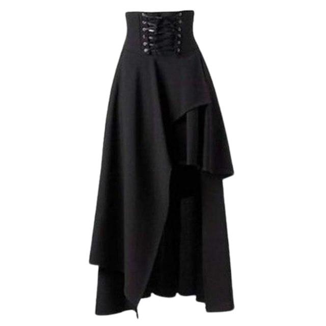 Steampunk Pirate Skirt - Black / S - Steampunk Skirt