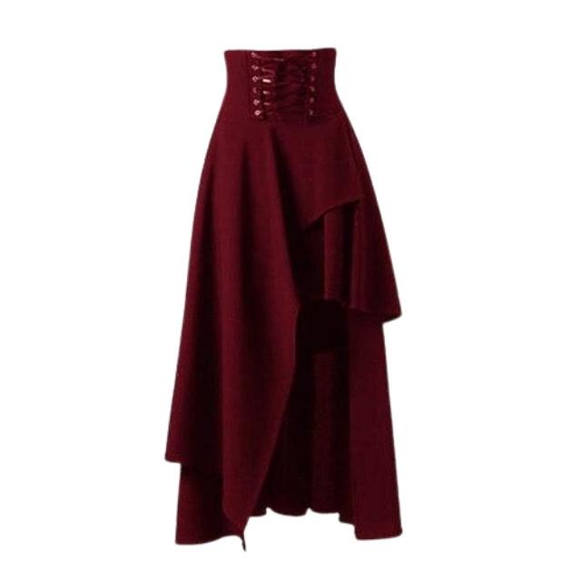 Steampunk Pirate Skirt - Red / S - Steampunk Skirt