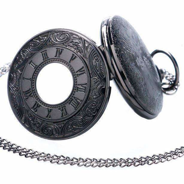 Steampunk Pocket Watch Black - Montre a Gousset