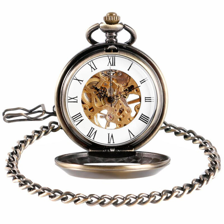 STEAMPUNK POCKET WATCH ROMAN STYLE
