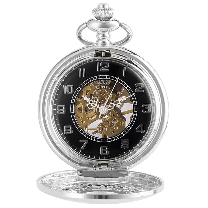 STEAMPUNK POCKET WATCH SILVER MYSTERY
