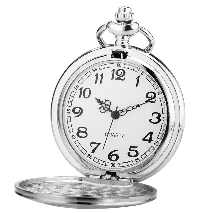 STEAMPUNK POCKET WATCH SILVER RETRO