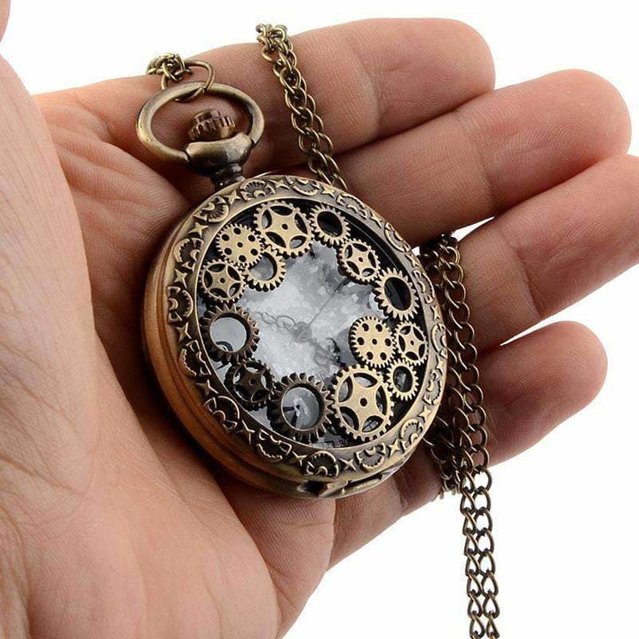 Steampunk Pocket Watch Skeleton Gearing - Pocket Watches