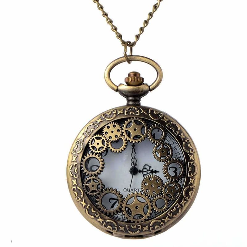 Steampunk Skeleton Gearing Pocket Watch