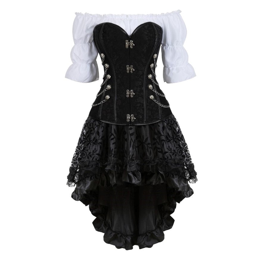 STEAMPUNK RENAISSANCE DRESS - S