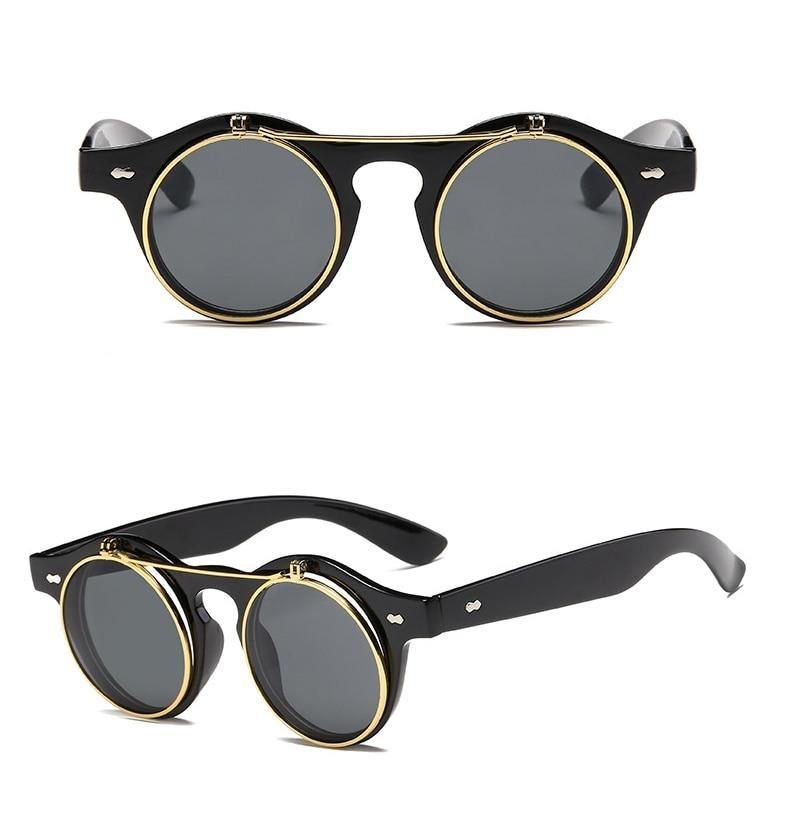Steampunk Retro Dandy Sunglasses - Black - Steampunk 