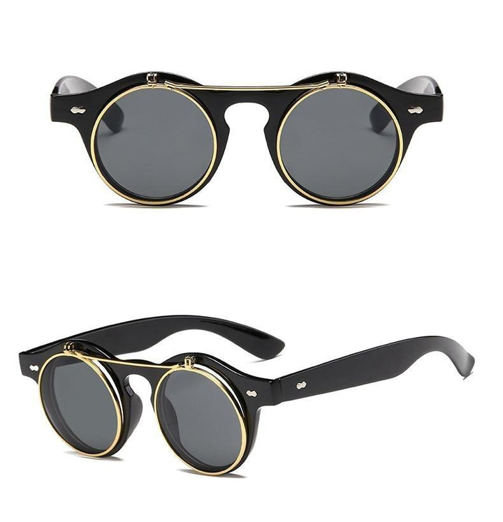 Steampunk Retro Dandy Sunglasses - Black - Steampunk 