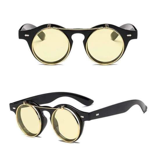 Steampunk Retro Dandy Sunglasses - Yellow - Steampunk 
