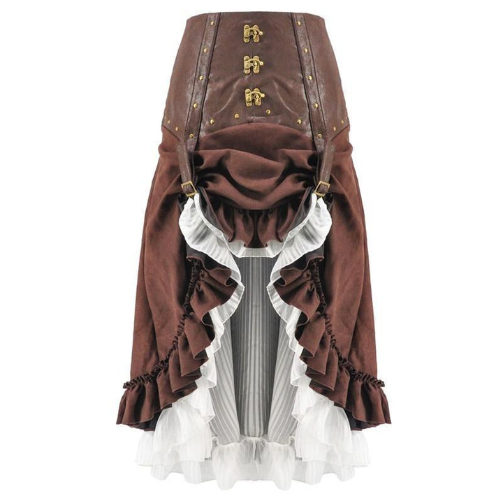 Steampunk Saloon Skirt - S - Steampunk Skirt