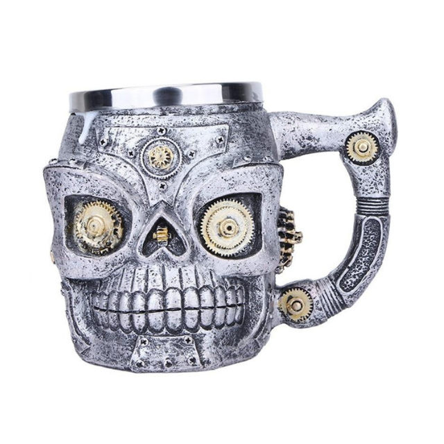 Steampunk Skull Mug