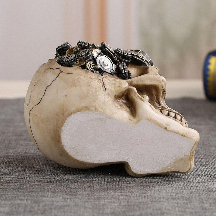 Steampunk Skull Statue - Steampunk Skull