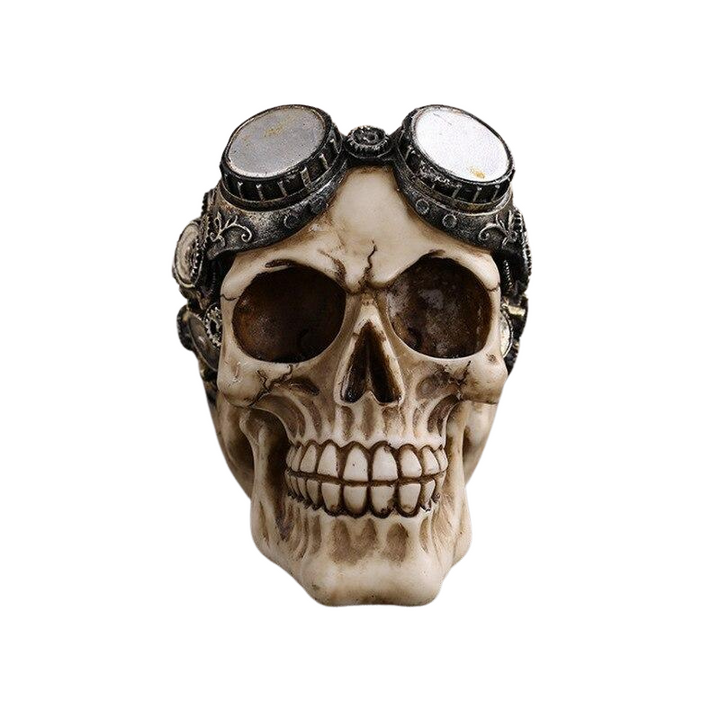 Steampunk Skull Statue - Steampunk Skull