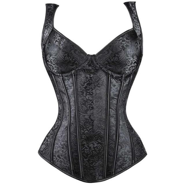 Steampunk Top Corset - Top Brocade / XXXL - Steampunk Corset