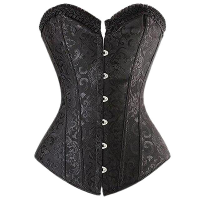 Steampunk Top Corset - Top Simple Brocade / XXXL - Steampunk