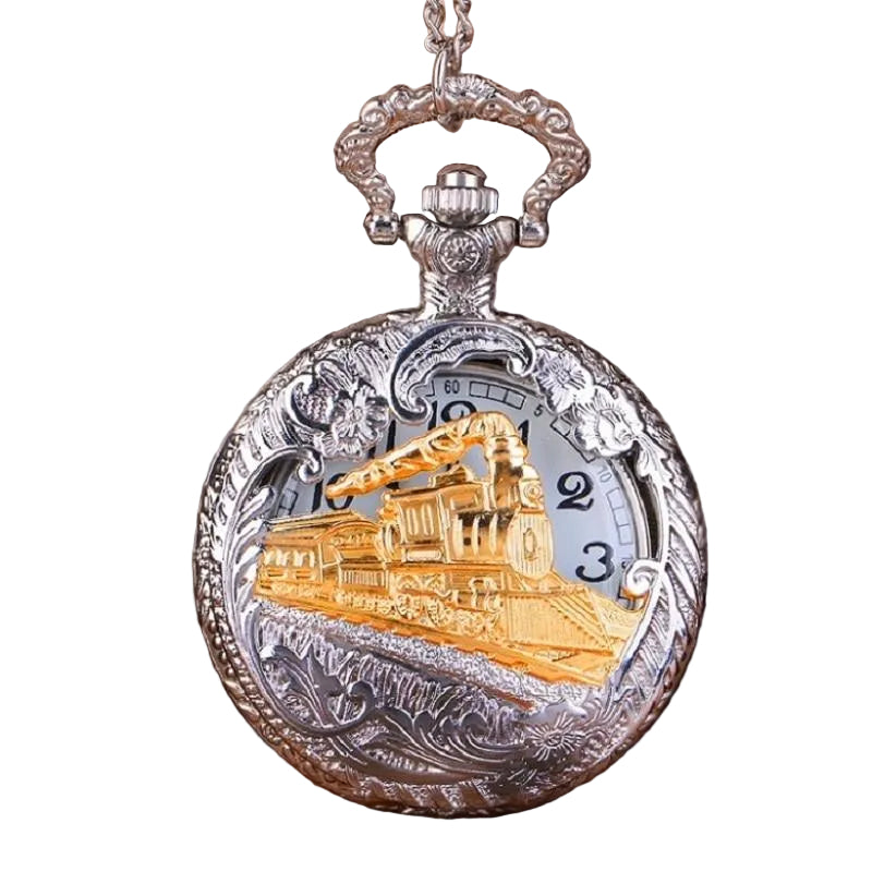 Steampunk Train Pocket Watch - Steampunk Pocket Watches