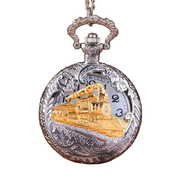 Steampunk Train Pocket Watch - Steampunk Pocket Watches
