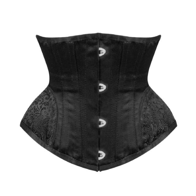 Steampunk Underbust Corset - Black / XXS - Steampunk Corset