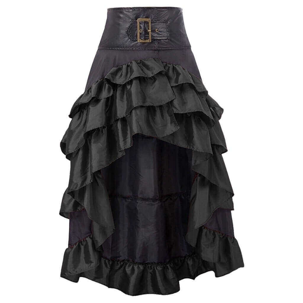 Steampunk Vex Skirt - Black / S - Steampunk Skirt