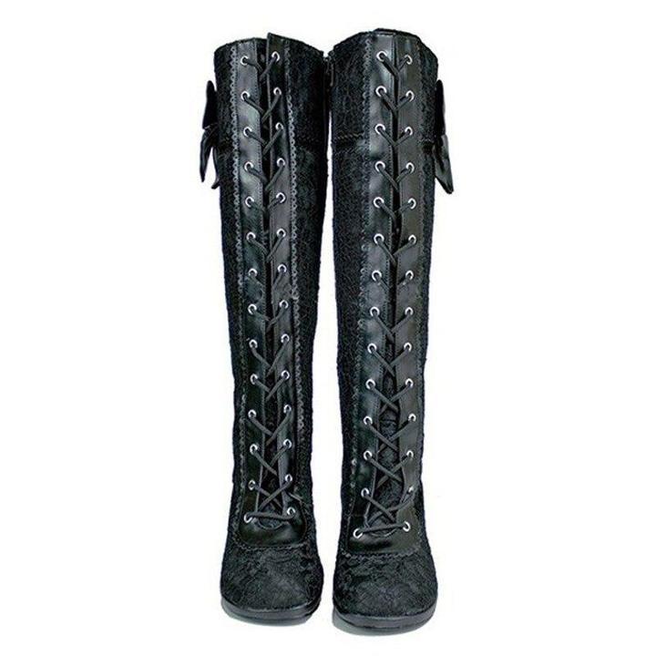 Steampunk Victorian Lace Up Boots - Steampunk Boot