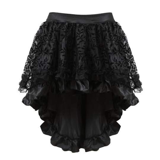 Black Victorian Steampunk Skirt
