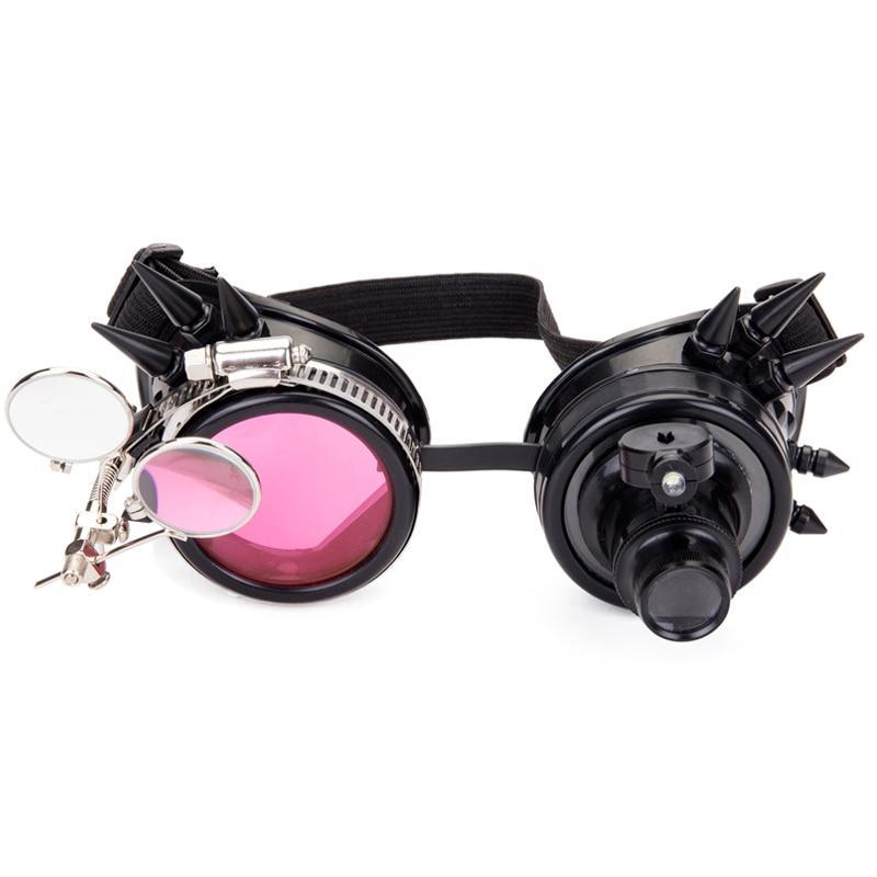 Steampunk Welding Goggles Pink