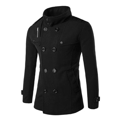 Black Steampunk Winter Coat