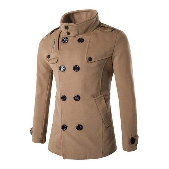Camel Steampunk Winter Coat