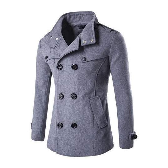 Grey Steampunk Winter Coat