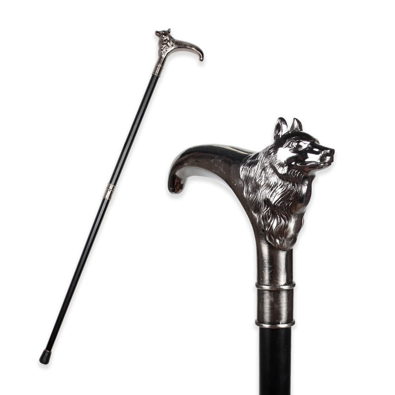 STEAMPUNK WOLF CANE