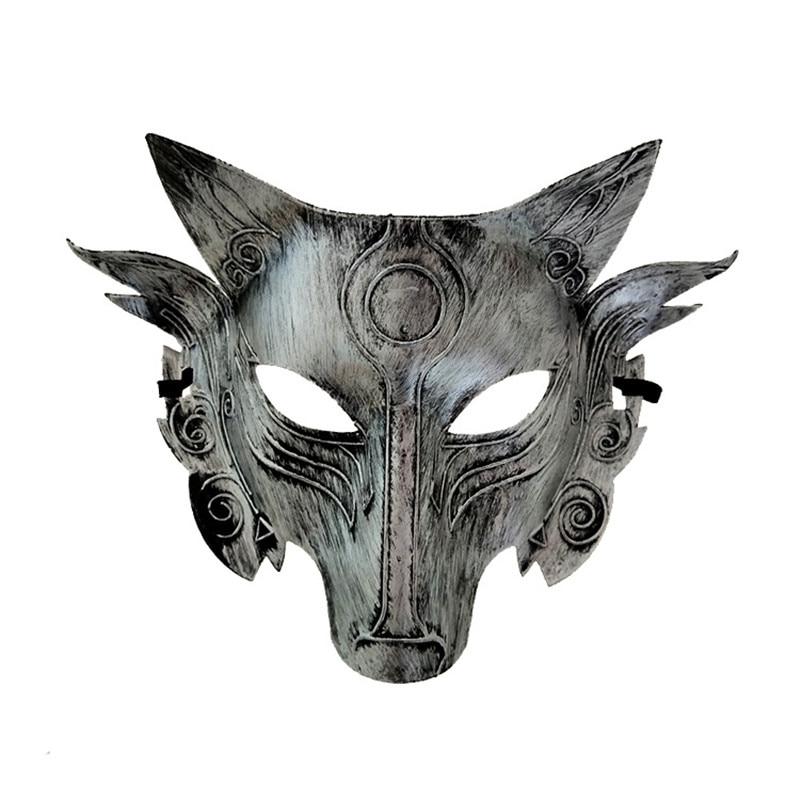 Steampunk Wolf Mask - Silver - Steampunk Mask