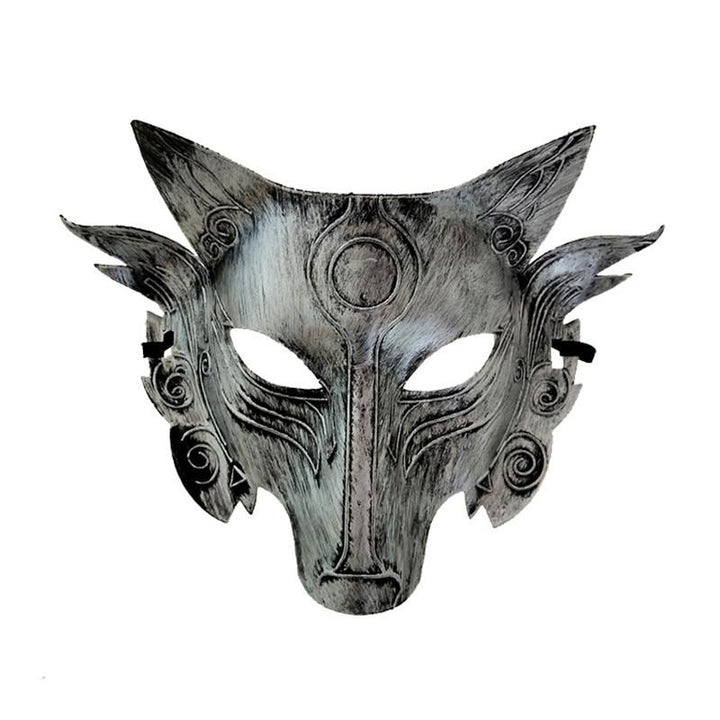 Steampunk Wolf Mask - Silver - Steampunk Mask