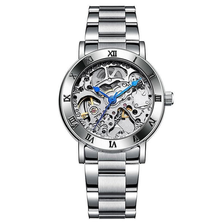 Steampunk Wrist Watch Lady Silver - Silver - Wrist Watch