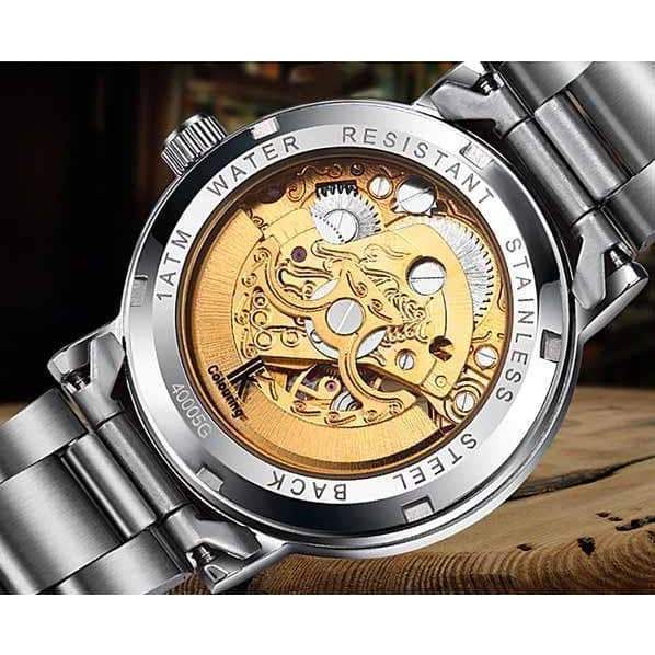Steampunk Wrist Watch Lady Silver - Wrist Watch