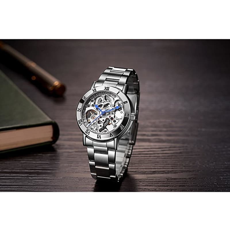 Steampunk Wrist Watch Lady Silver - Wrist Watch