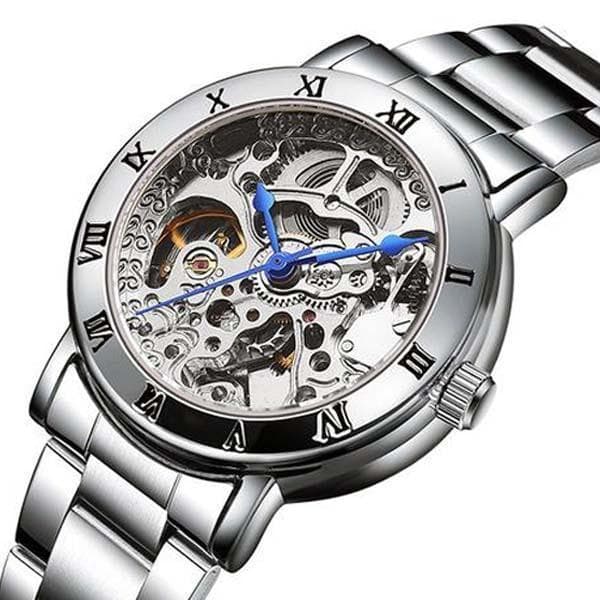Steampunk Wrist Watch Lady Silver - Wrist Watch