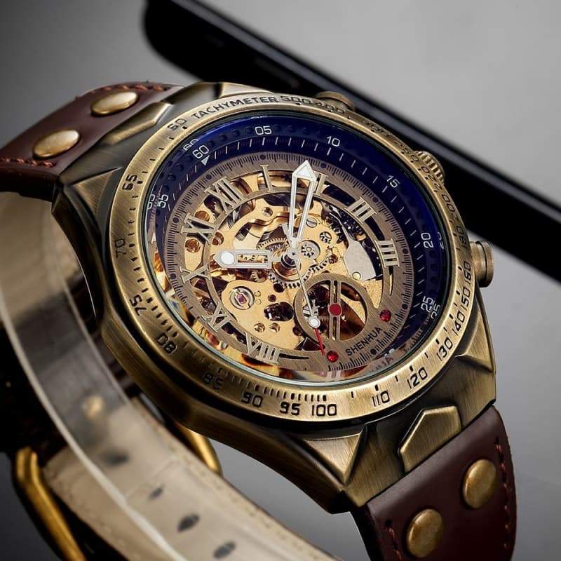 Steampunk Wrist Watch Skeleton - steampunk - Wrist Watch