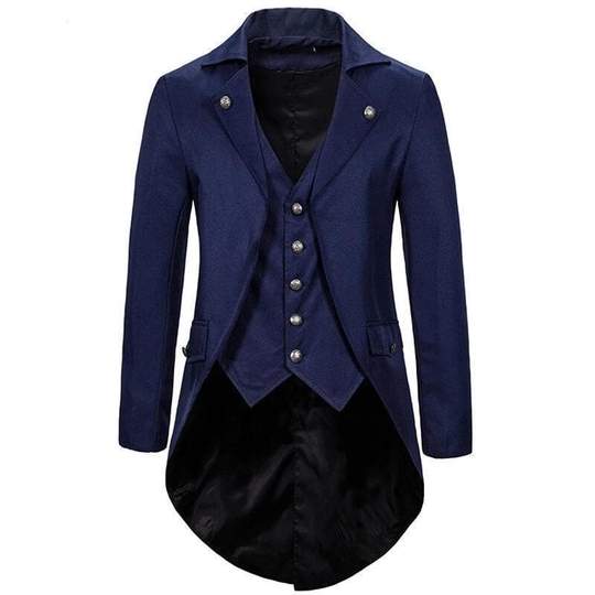 Dark Blue Steampunk Society Jacket