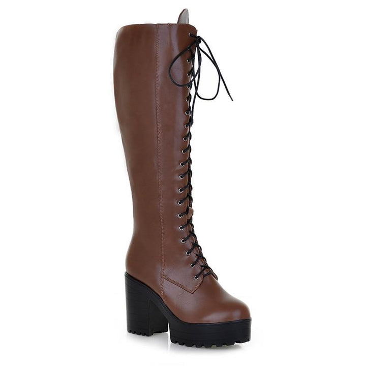 Victorian Black Lace Up Boots - Steampunk Boot