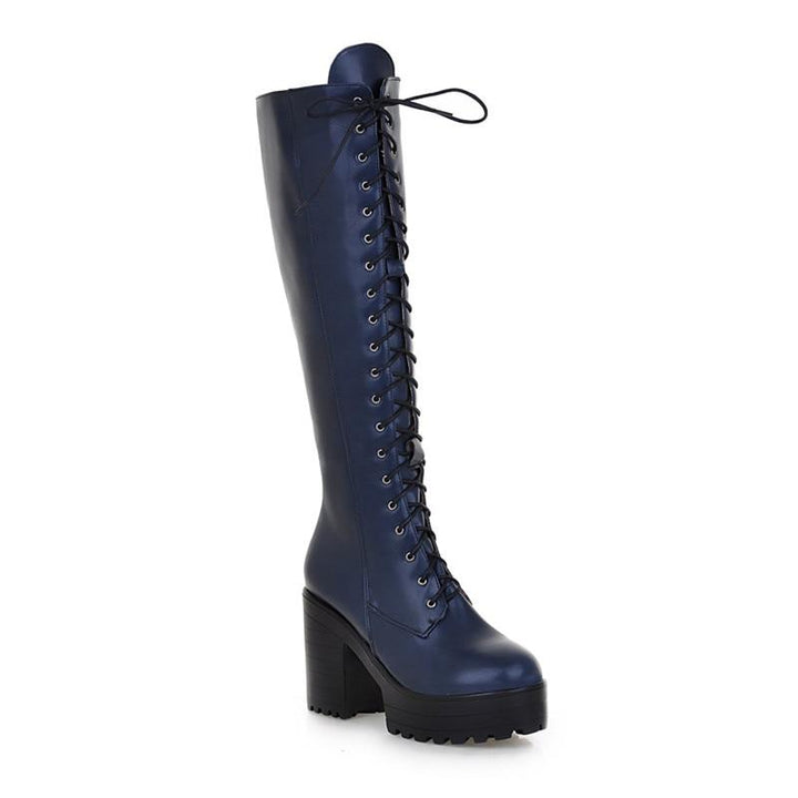 Victorian Black Lace Up Boots - Steampunk Boot