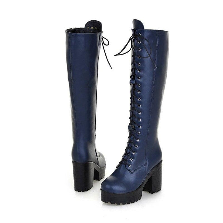 Victorian Black Lace Up Boots - Steampunk Boot