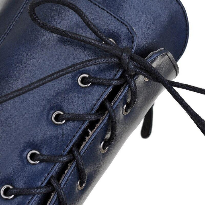 Victorian Black Lace Up Boots - Steampunk Boot