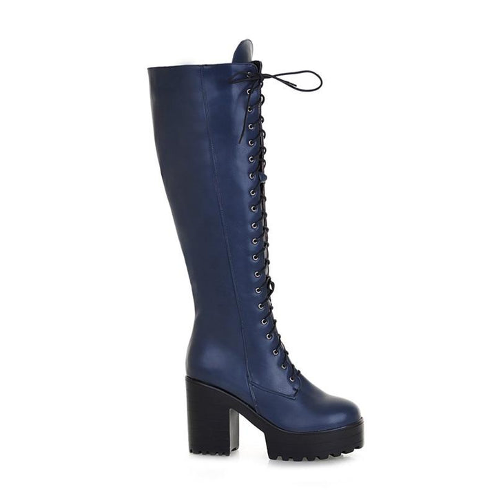 Victorian Black Lace Up Boots - Steampunk Boot