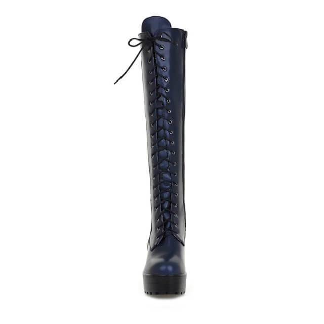 Victorian Black Lace Up Boots - Steampunk Boot