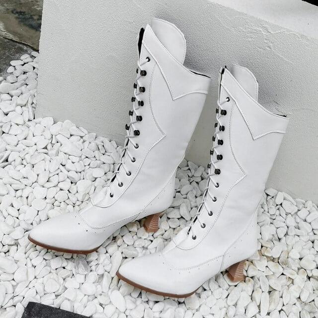 Victorian Heeled Boots - Steampunk Boot