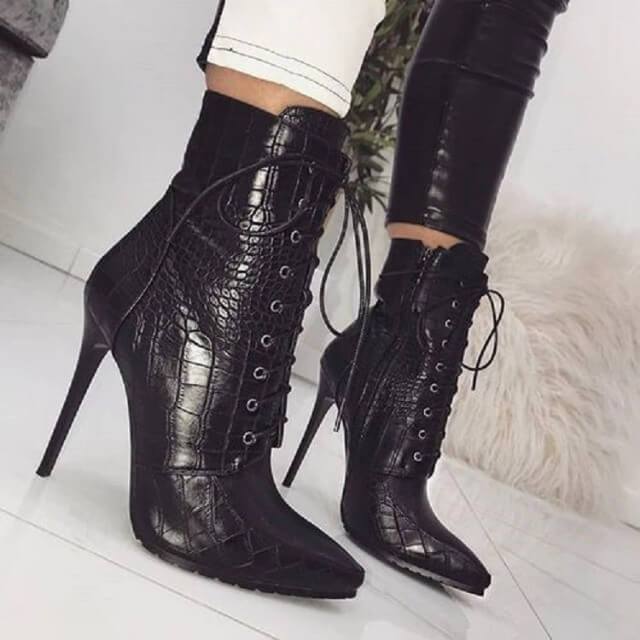 Victorian Lace Boots - Steampunk Boot